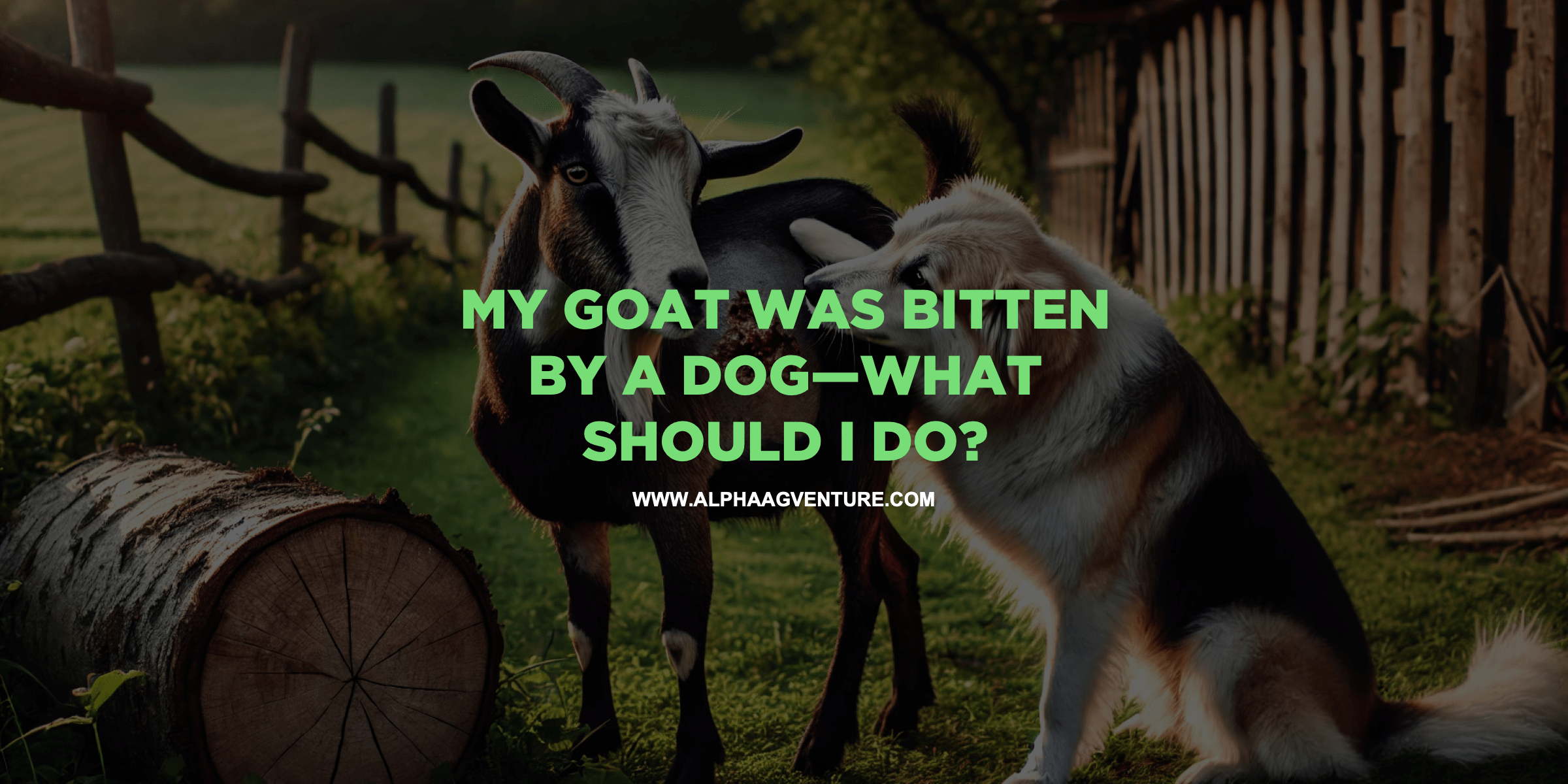 My Goat Was Bitten by a Dog—What Should I Do?