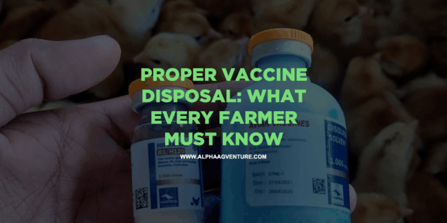 Proper Vaccine Disposal: What Every Farmer Must Know