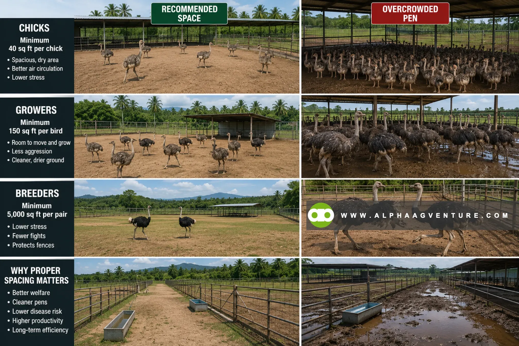 Ostrich Pen Design Guide: Fencing Specifications and Shelter Systems