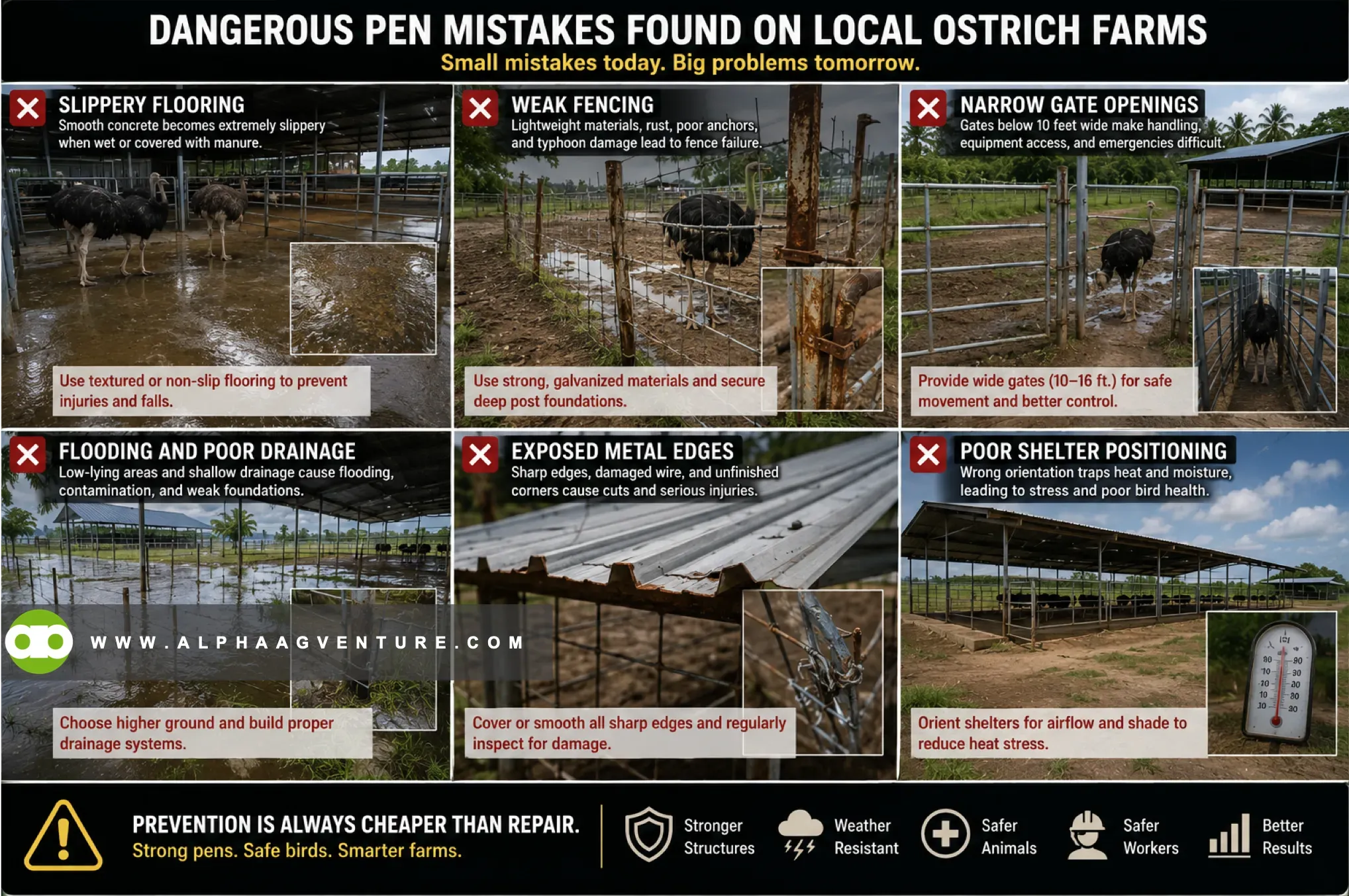 Ostrich Pen Design Guide - Fencing Specifications and Shelter Systems