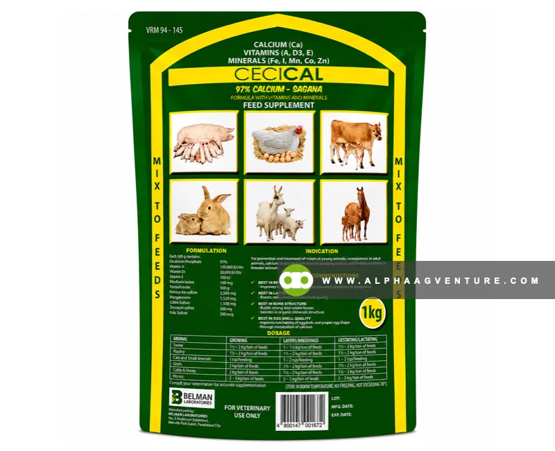Buy Cecical Mineral Premix for Sale at Alpha Agventure Farms