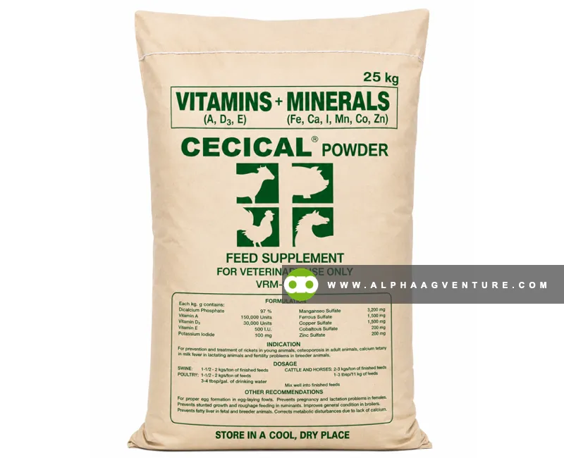 Buy Cecical Mineral Premix for Sale at Alpha Agventure Farms