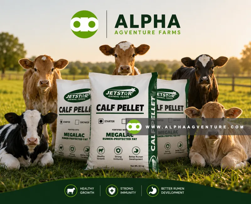 Buy Jetstar Calf Starter Pellet for Sale at Alpha Agventure Farms