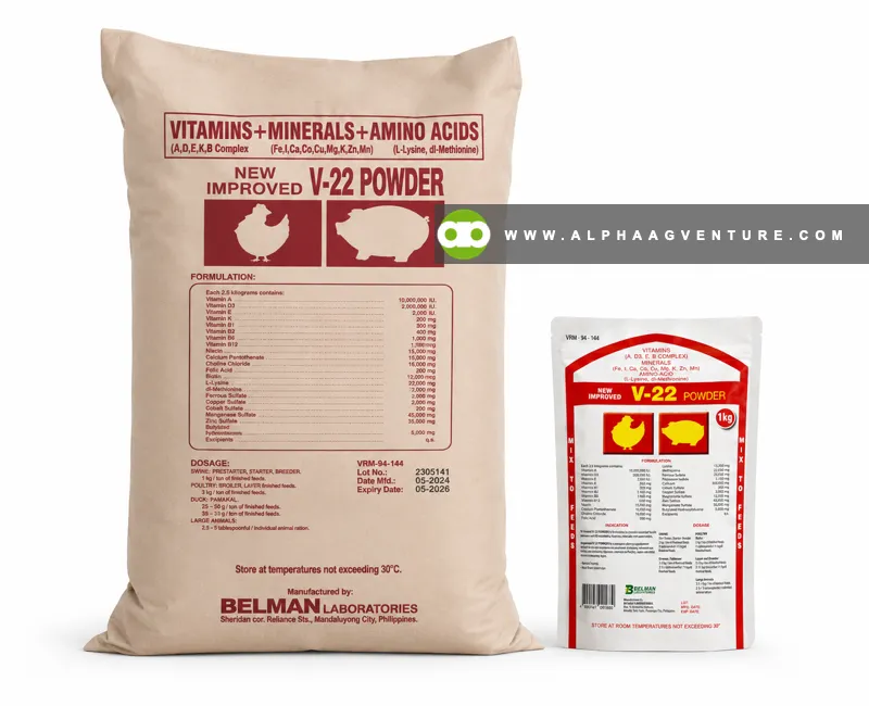 Buy V-22 Powder Feed Supplement for Sale at Alpha Agventure Farms