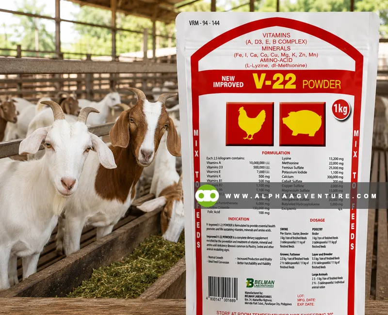 Buy V-22 Powder Feed Supplement for Sale at Alpha Agventure Farms
